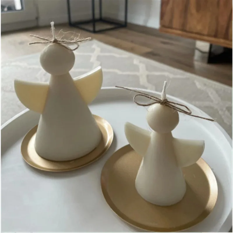 

Minimalist Angel Candle Silicone Mold for Handmade Desktop Decoration Gypsum Aromatherapy Soap Resin Candle Silicone Mould