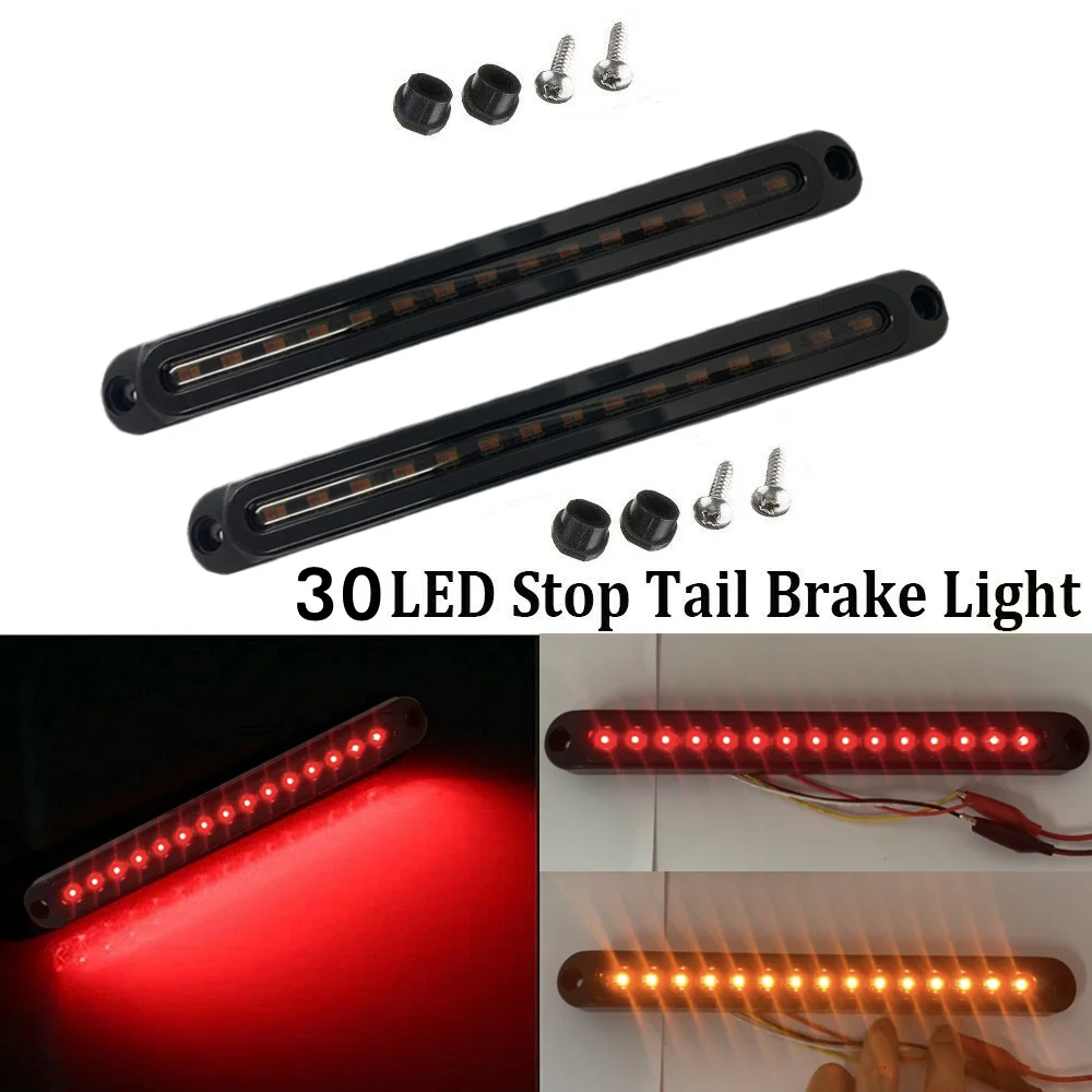 

30LED Dynamic Car Truck Tail Light Taillight Signal Lamp Indicator Strobe Flashing Warning Light Bus Trailer RV SU