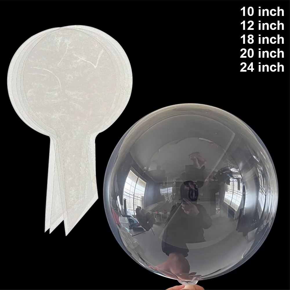 

10pcs Bobo Balloon Transparent Bubble Ballon Clear Inflatable Helium Globos Wedding Birthday Baby Shower Party Supply 10-24inch