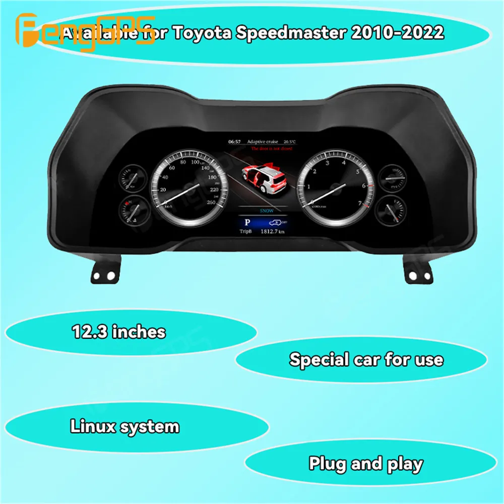 Для Toyota 4runner 2010 2022 Автомобильный цифровой прибор кластер ЖК-приборная панель