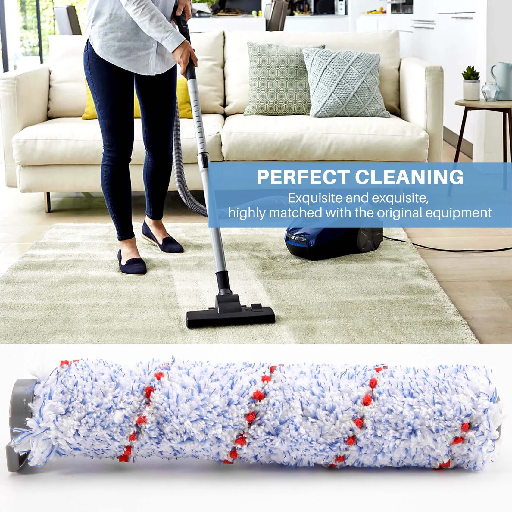 Сменный ролик-щетка для беспроводного пылесоса Tineco IFloor Wet Dry 2 ролика +