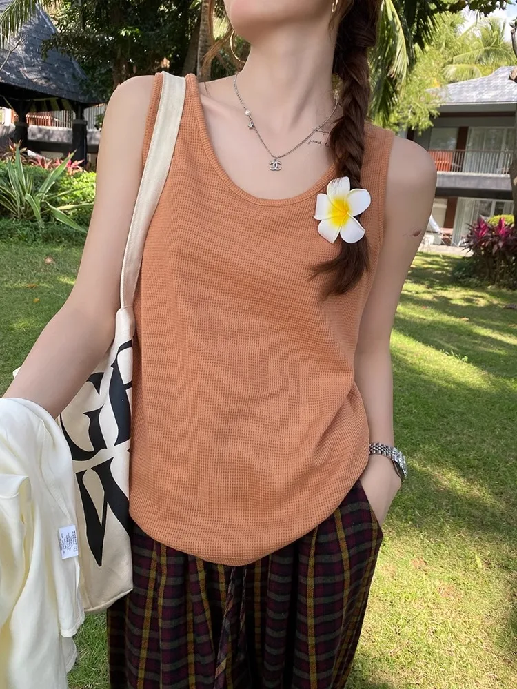 Белая вафельная кофта Женская весенне-летняя верхняя одежда свободный