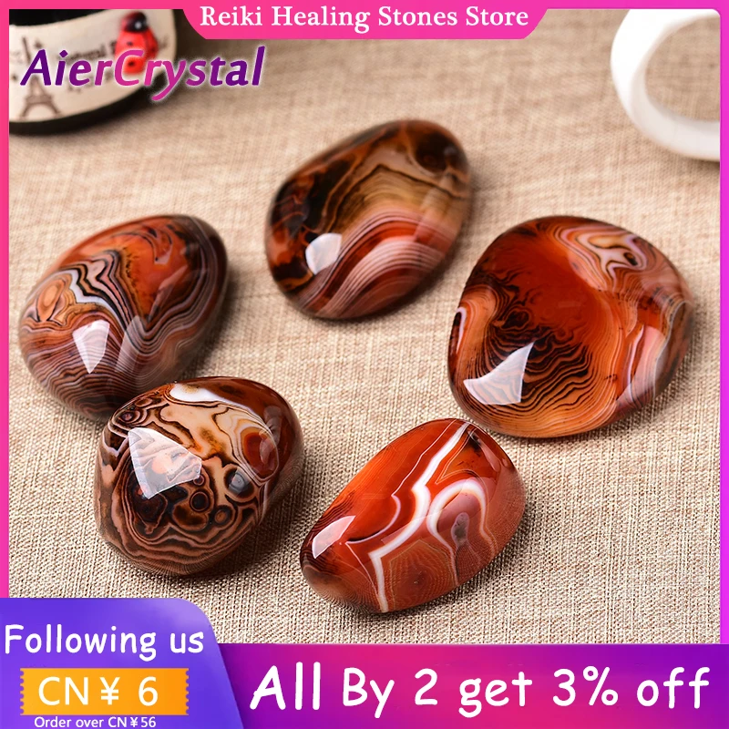 

Wholesale Polished Silk Agate Rock Natural Stone Vase Stones Handicraft Ornaments Room Decor Christmas Decoration Crystals 1pc
