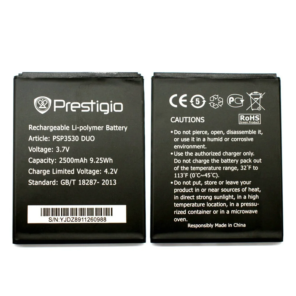 Новый высококачественный аккумулятор 2500 мАч для Prestigio Muze D3 PSP3531 Duo PSP3530 DUO A7 PSP7530 |