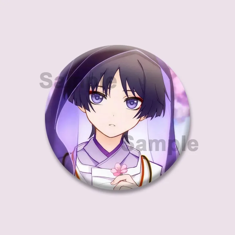 

Популярные игровые значки странника Genshin Impact, круглые броши, мультяшные булавки для косплея, рюкзаки, сумки, аксессуары, подарки для фанатов