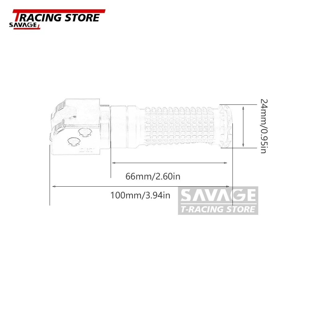 Для Ducati Supersport 937 939 950/S Monster 659 696 795 797/Plus 1100/S/EVO передняя и задняя подножка подставка