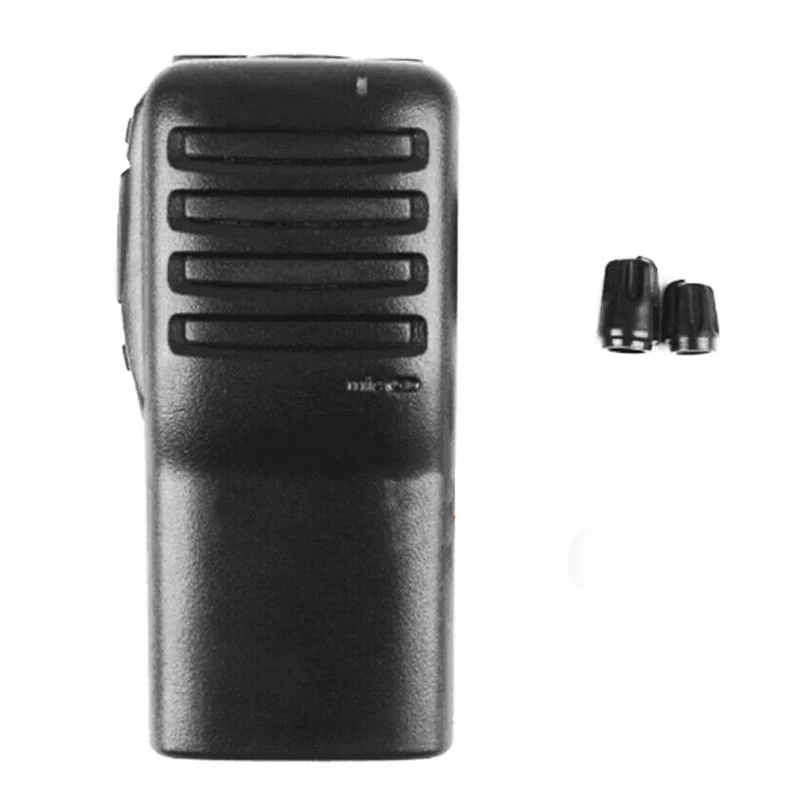 ICOM Two Way Radio Front Panel Cover Case Housing with Volume Channel Knobs Repair Kits for IC-F26 IC-F16 IC-F14 Walkie Talkie