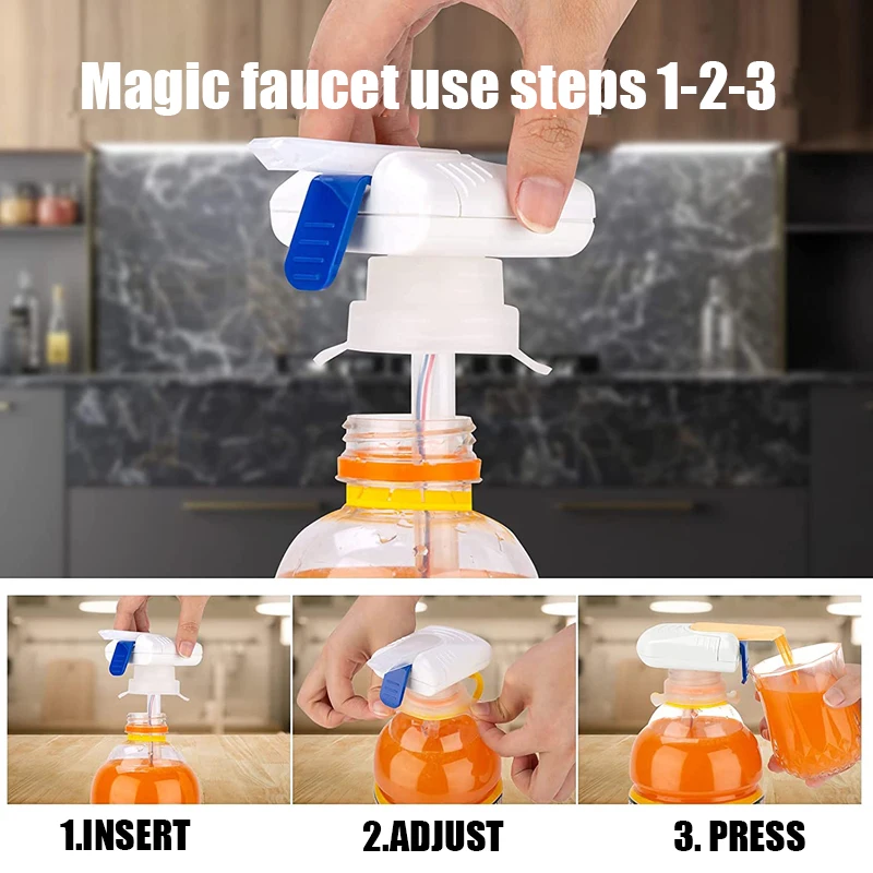 

Automatic Drink Dispenser Electric Magic Tap Milk Juice Beer Water Anti-overflow Dispenser Portable Press Beverage Dispenser New