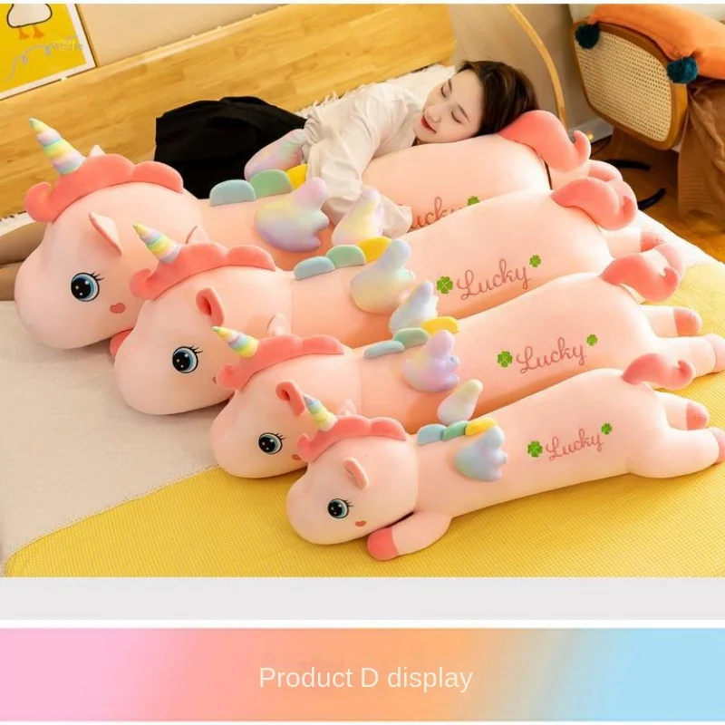 

70-110cm Cute Soft Giant Unicorn Stuffed Plush Toy Animal Toys Baby Kids Appease Sleeping Pillow Doll Birthday Gifts for Girls