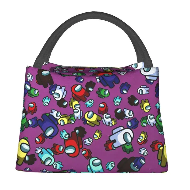 

Custom Among Of Us Lunch Bags Men Women Cooler Warm Insulated Lunch Box for Work Pinic or Travel