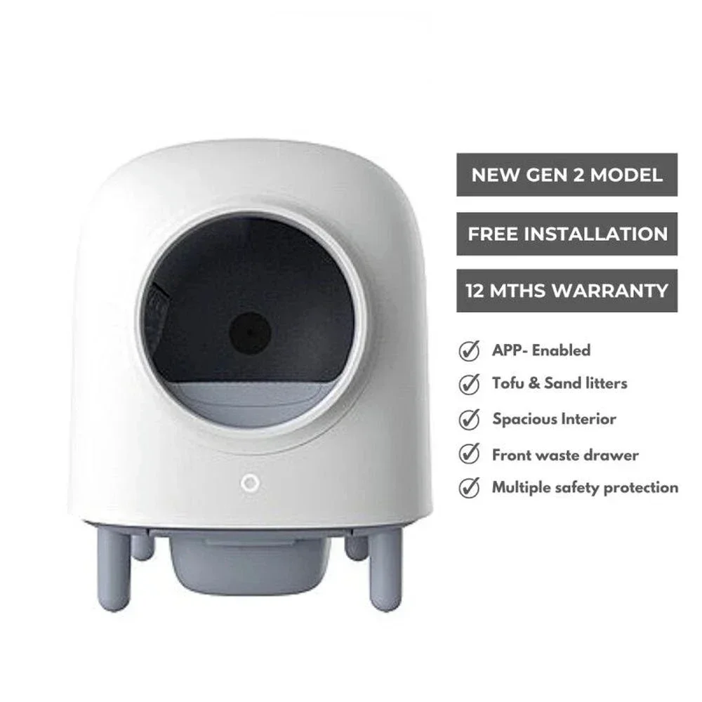 Автоматический умный ящик для кошачьего туалета с поддержкой Wi-Fi дистанционное