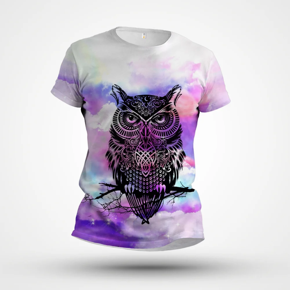 

Animal Design T-shirt Harajuku Short Sleeve Anime T-shirt Fun Animal Street Men's Wear