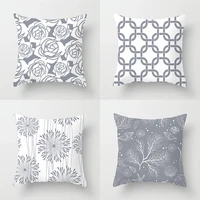 european grey pillowcase geometric pillowcase sofa cushion cover garden pillow hotel outdoor pillow car chair moda