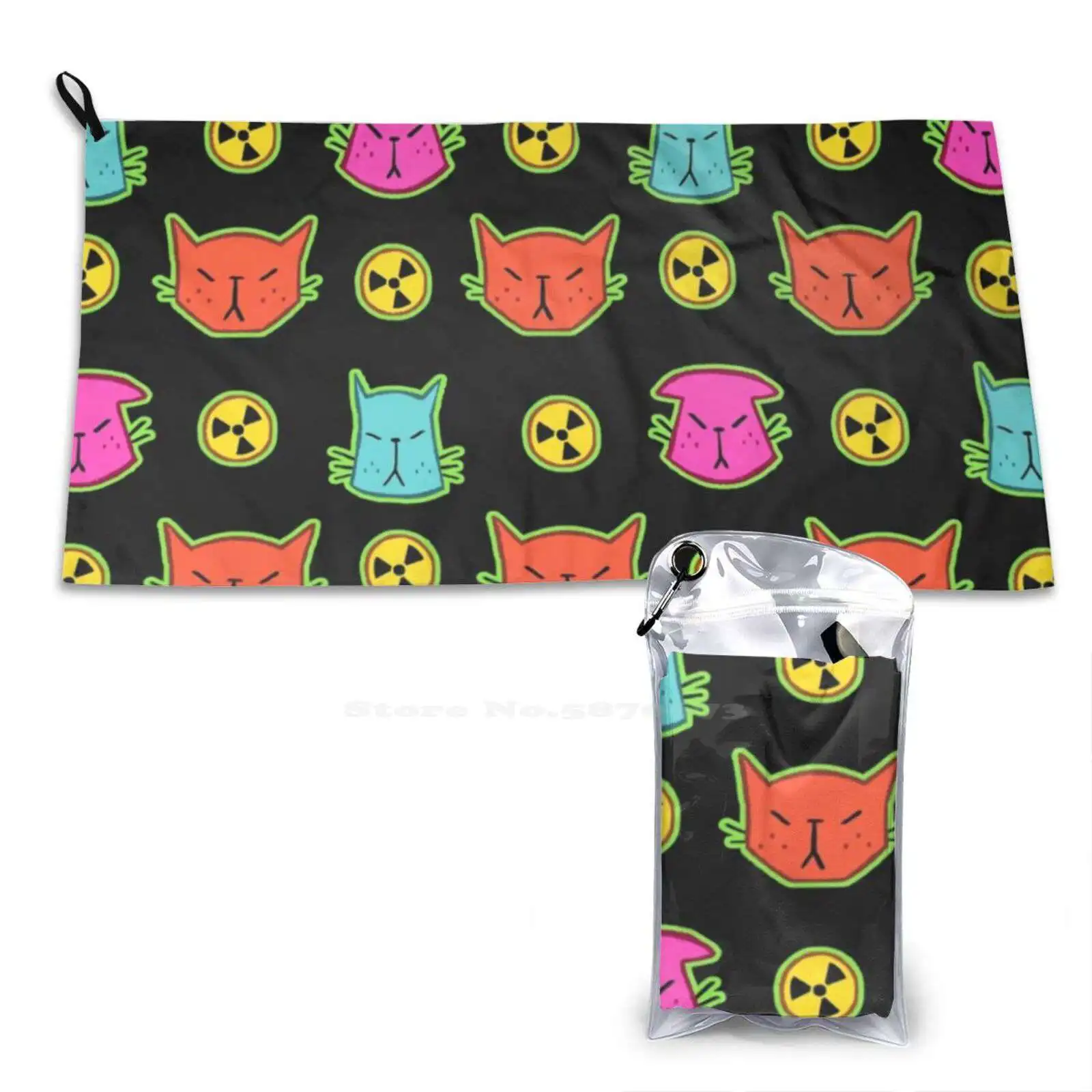 Nuclear Cats Quick Dry Beach Towel Microfiber Bath Towels Nuclear Cats Adamsketches Stephasocks Doodledate Youtube Kitty