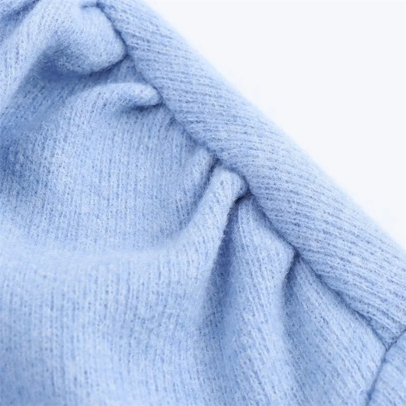 Женский Асимметричный трикотажный топ модный Повседневный пуловер без бретелек