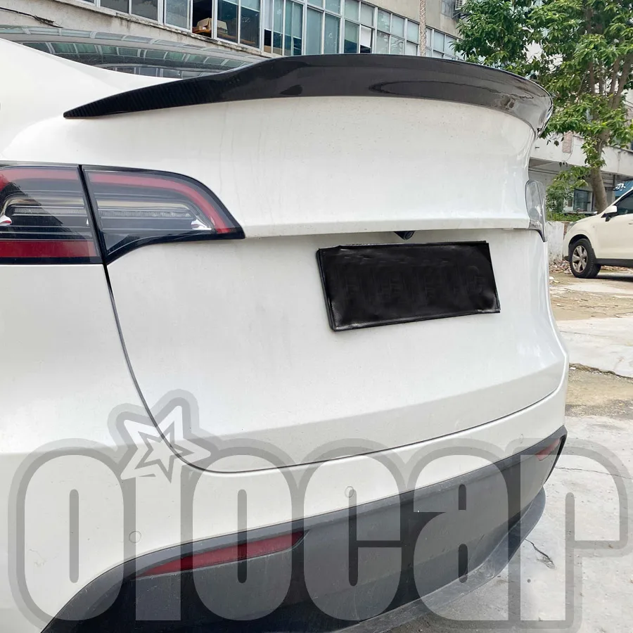 Высококачественное сухое углеродное заднее крыло спойлера oiomotors для модели Tesla Y