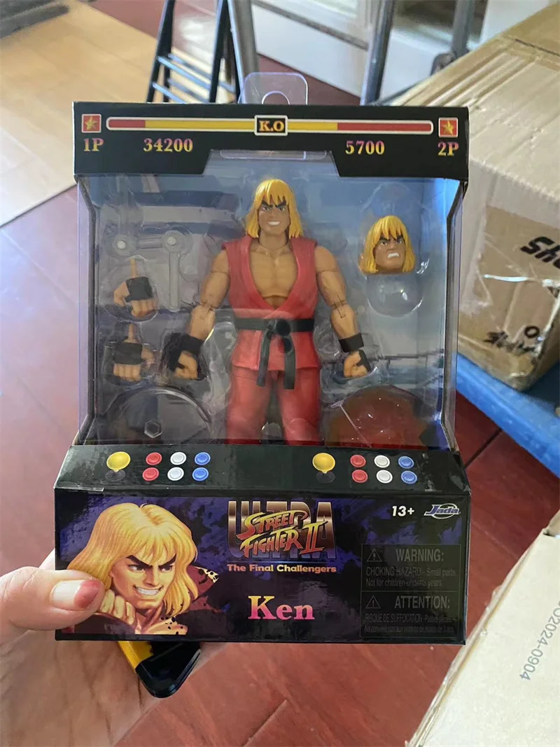 Экшн-фигурки Jada Toys Ultra Street Fighter II M.Bison Dhalsim RYU Chun Li Fei Long Ken 6 дюймов коллекционные