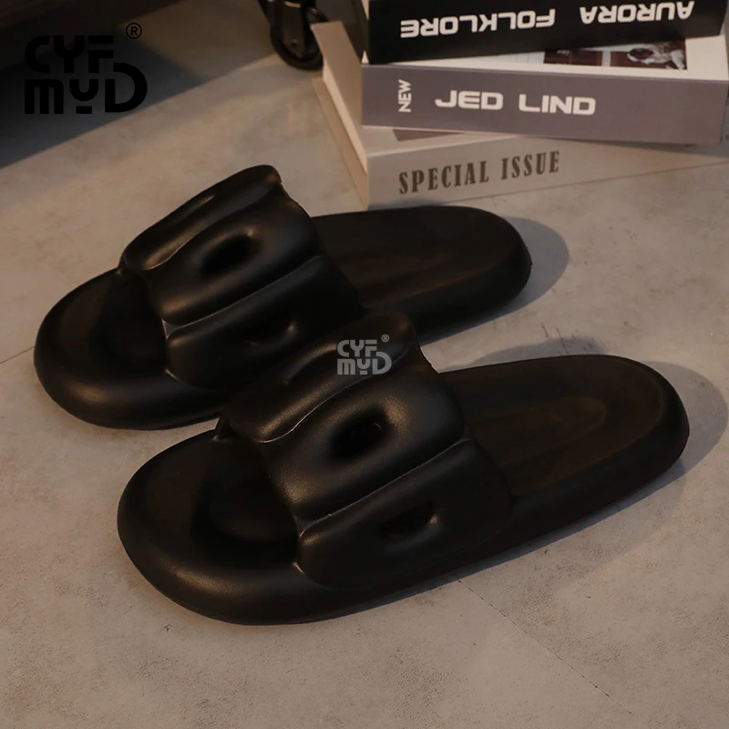 Women's Slippers for Home Cute Sturdy Sole Comfortable Woman Shoe Soft Summer EVA Slipper Wear-resistant Bathroom Slide Non-slip