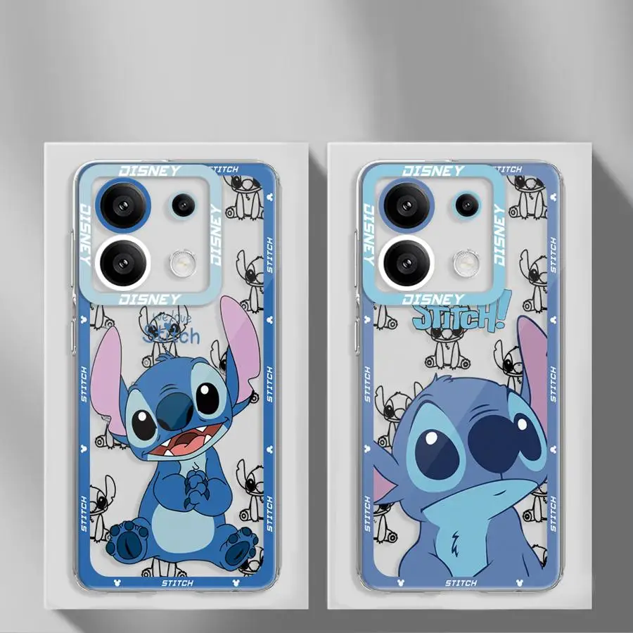Disney Stitch Case for Xiaomi Redmi Note 11Pro 9 11s 12 Pro Plus 10 11 9s 10s 13 10Pro 12s 9Pro Soft Phone Cover Capa