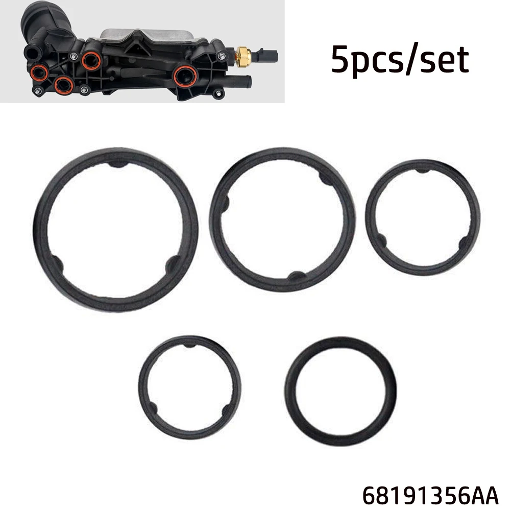 

Oil Cooler Filter Gaskets 68191356AA Black Oil Cooler Filter Gaskets For Chrysler For 200 3.6L Engine 2014-2017