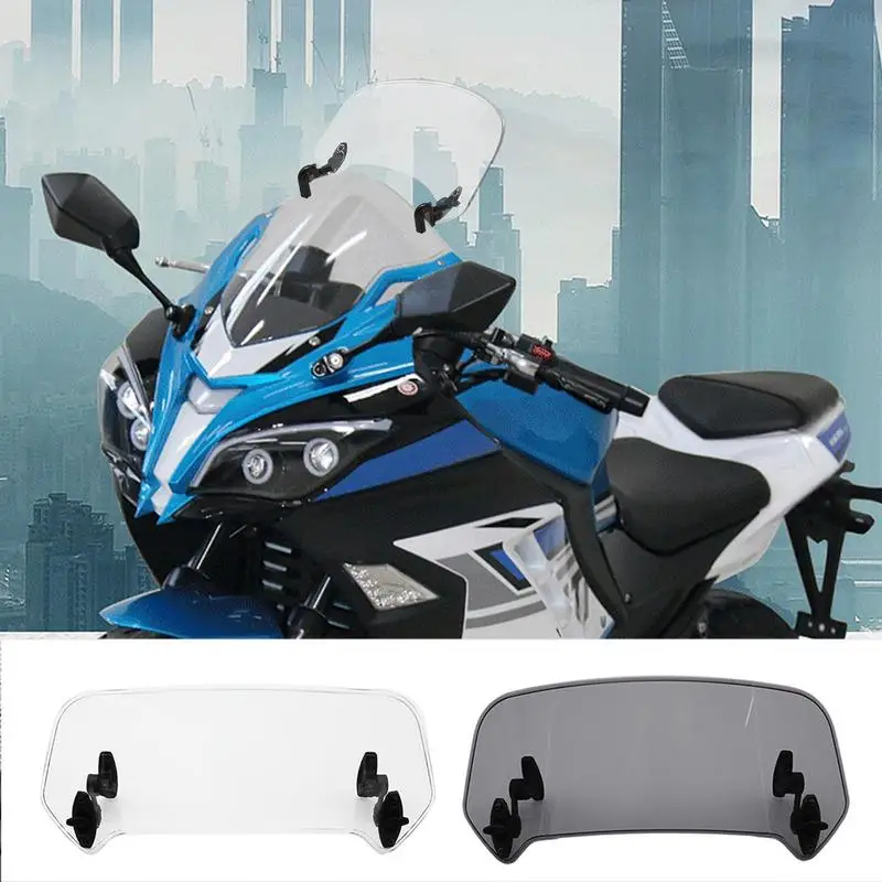 

New Motorcycle Windshield Universal Windscreen Spoiler Extension Windscreen Air Deflector Motorcycle Raise Small Windshield