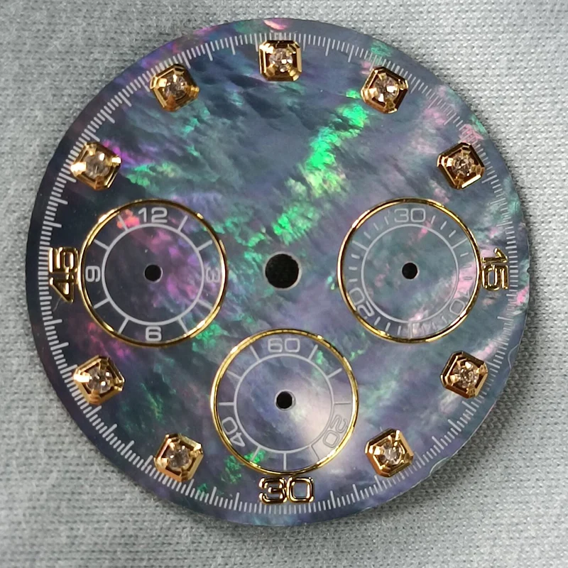 29 мм черный белый цвет бриллиантовый циферблат с корпусом подходит для часов