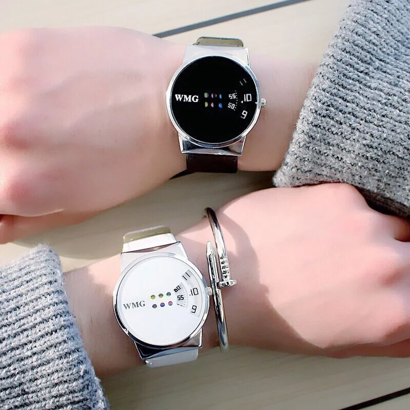 

Simple Fashion Couple Watches Popular Casual Quartz Wrist Watches Women Men Hour Minimalism Lover's Gift Clock Relogio Feminino