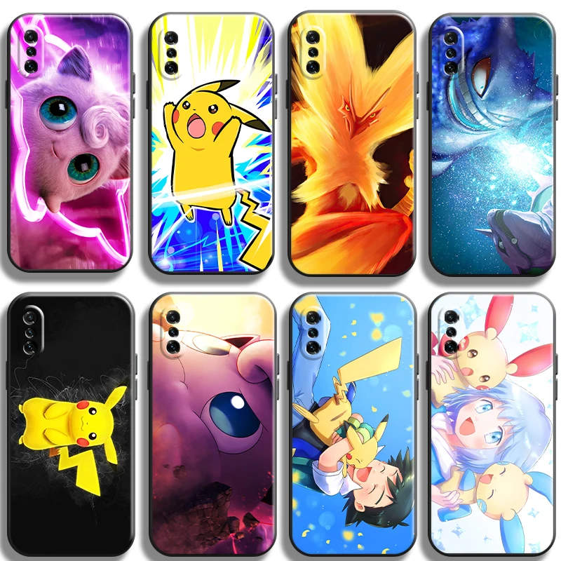 

Japan Anime Pokémon Phone Case For Xiaomi Note 10 Pro Lite 10S 10 Pro Lite Carcasa Funda Coque Protective Liquid Silicon Unisex