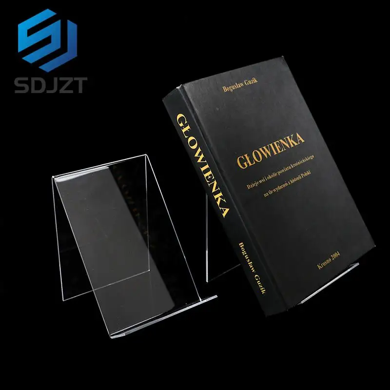 

1pc Acrylic Book Display Stand Photo Frame Brochure Artwork Holder Organizer