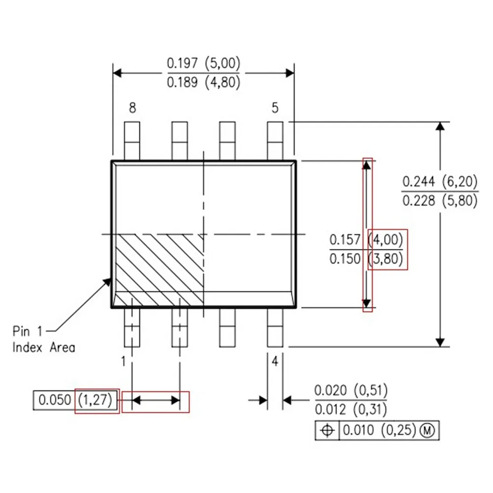 Плата TSSOP8 SSOP8 SMD на DIP8