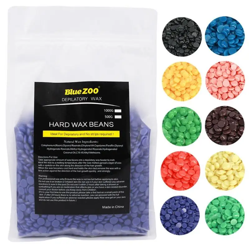 

1000g/Pack Wax Beans Depilatory Hot Film Wax Pellet Removing Bikini Face Hair Legs Arm Hair Removal Bean Unisex Hair Removal