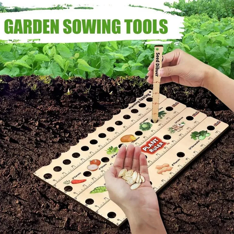 Линейка для растений с направляющими посадки семян инструменты садоводства