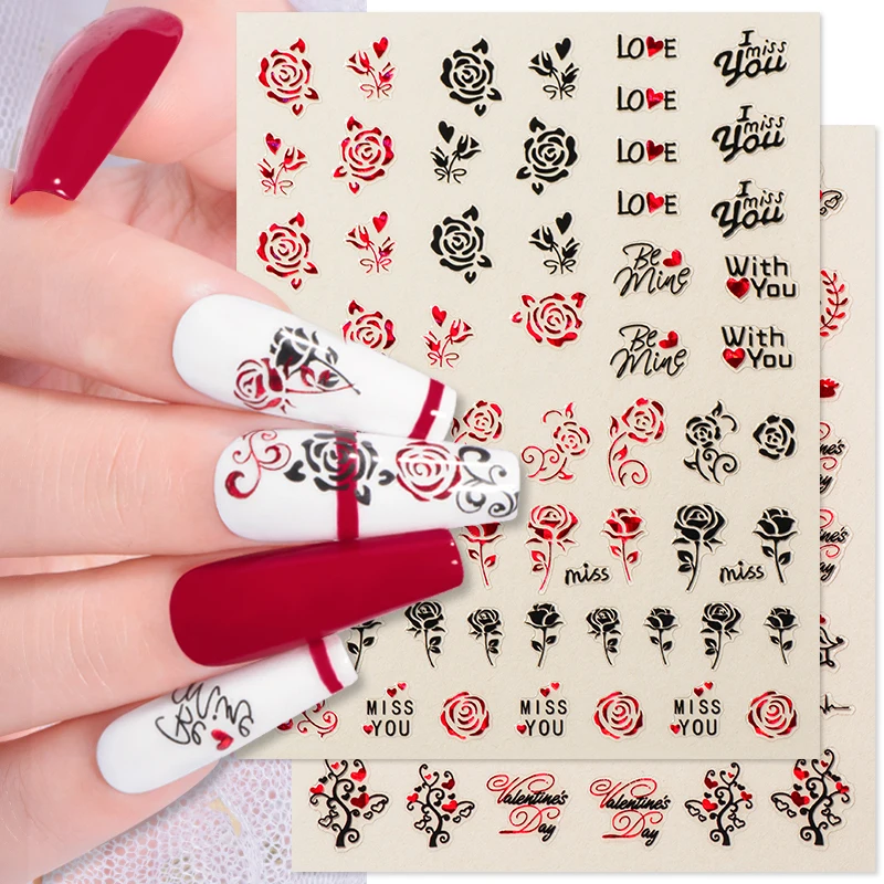 Наклейки в виде сердца на День святого Валентина романтичные наклейки