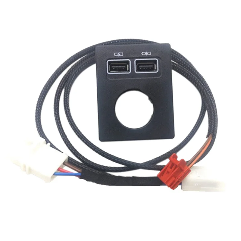

Автомобильное переднее Зарядное устройство USB коробка для хранения прикуривателя USB адаптер с проводкой для Skoda Superb III Kodiaq Karoq 2017-2021