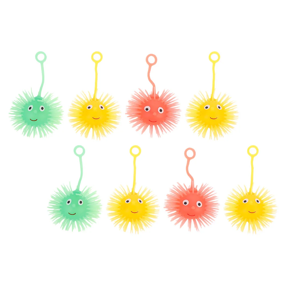 

8Pcs Pressure Relief Playthings Luminous Hedgehog Puffer Vent Toys Random Color
