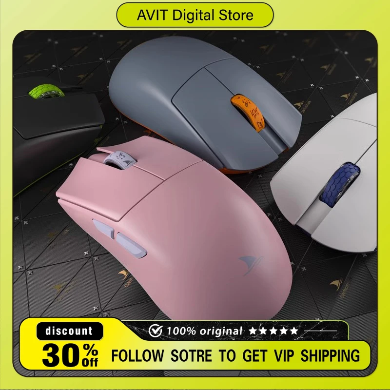 Беспроводная мышь Darmoshark M3S PAW3395 легкая офисная игровая Bluetooth-мышь для киберспорта