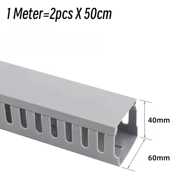 

Кабельный канал ПВХ серый