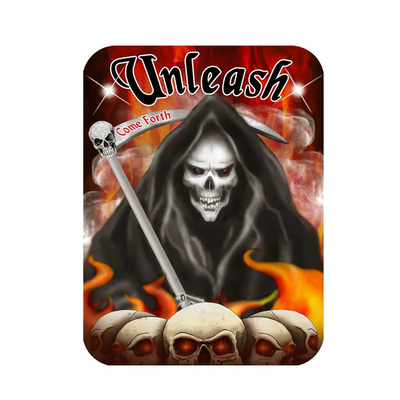 

New Personality Grim Reaper Fire Flames Car Sticker Decal PVC F45