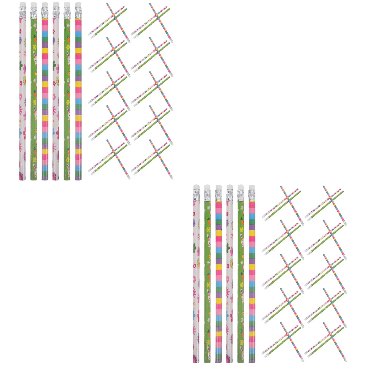 

80 Pcs Adorable Children Pencils Daily Use Sketch Pencils Easter Pattern Pencils (Random Style)