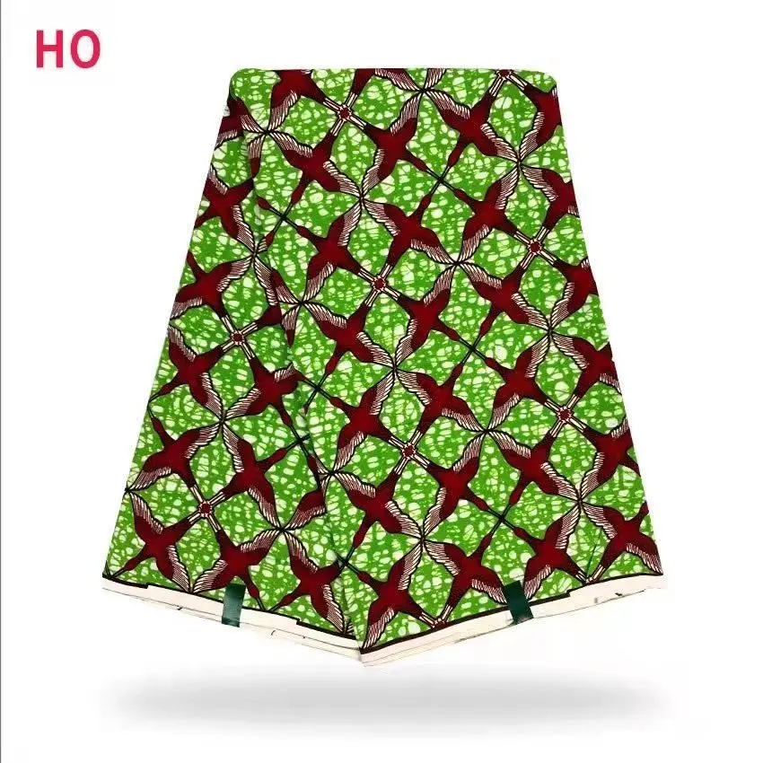 

2022 African Wax Print Fabric High Quality Ankara Batik Fabric Pure Cotton Fabric African National Style For Clothing Fabric VLS