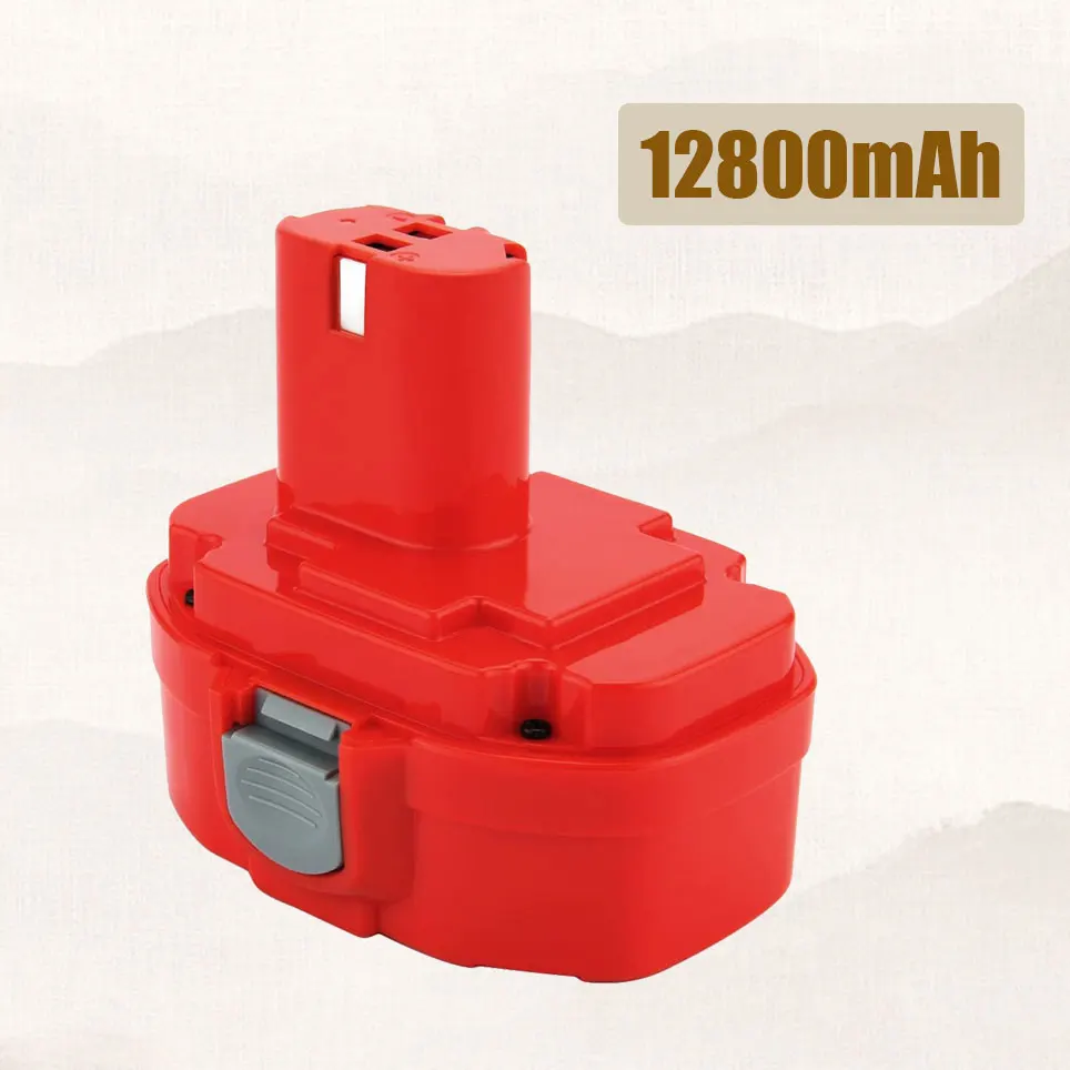 

2022 12800mAh replacement battery for 18Vmakita4334D 4334DWA 4334DWAE 4334DWD 8390D 8391D R180DWA JR180DWAE HITACHI eb1214s