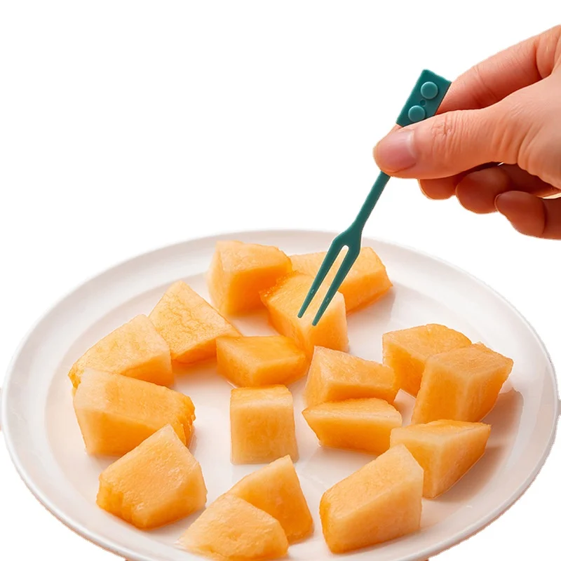 

Маленькая игрушечная вилка, одноразовая Бытовая вилка для фруктов, милая однотонная вилка для тортов, знак для печенья, гостиница, Западная ...