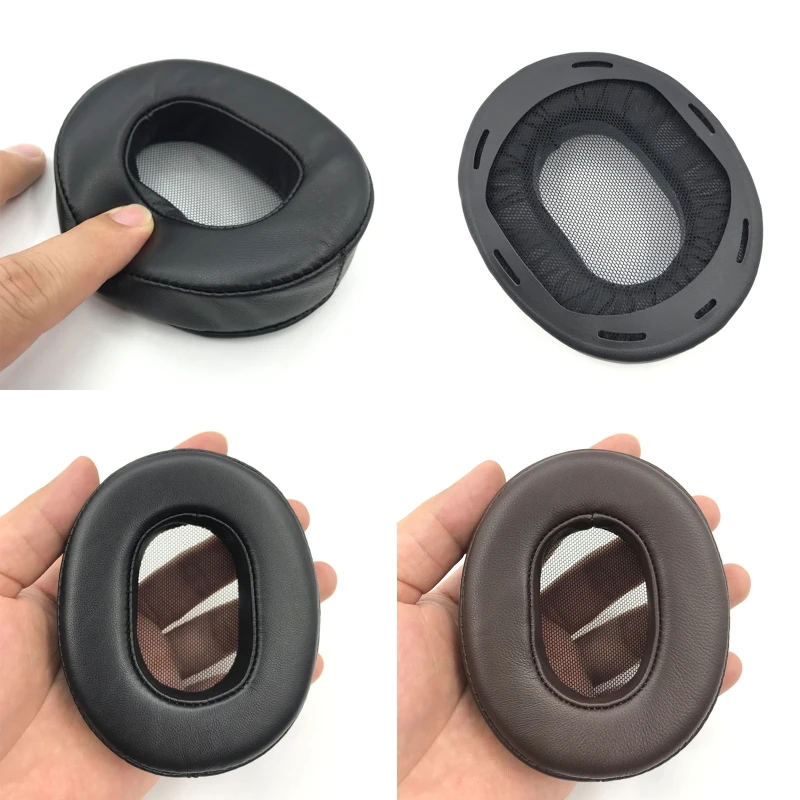 

Breathable Sheepskin Earpads Leather Ear Pads Cushion Compatible with MDR-1A 1ADAC Headphone Round Cover Earpads H8WD