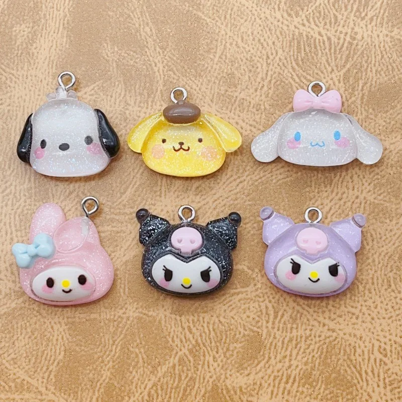 

10pcs/pack Funny Cute Rabbit Dog Cat Resin Charms Pendant for DIY Earring Keychain Jewelry Making Bulk Items Wholesale