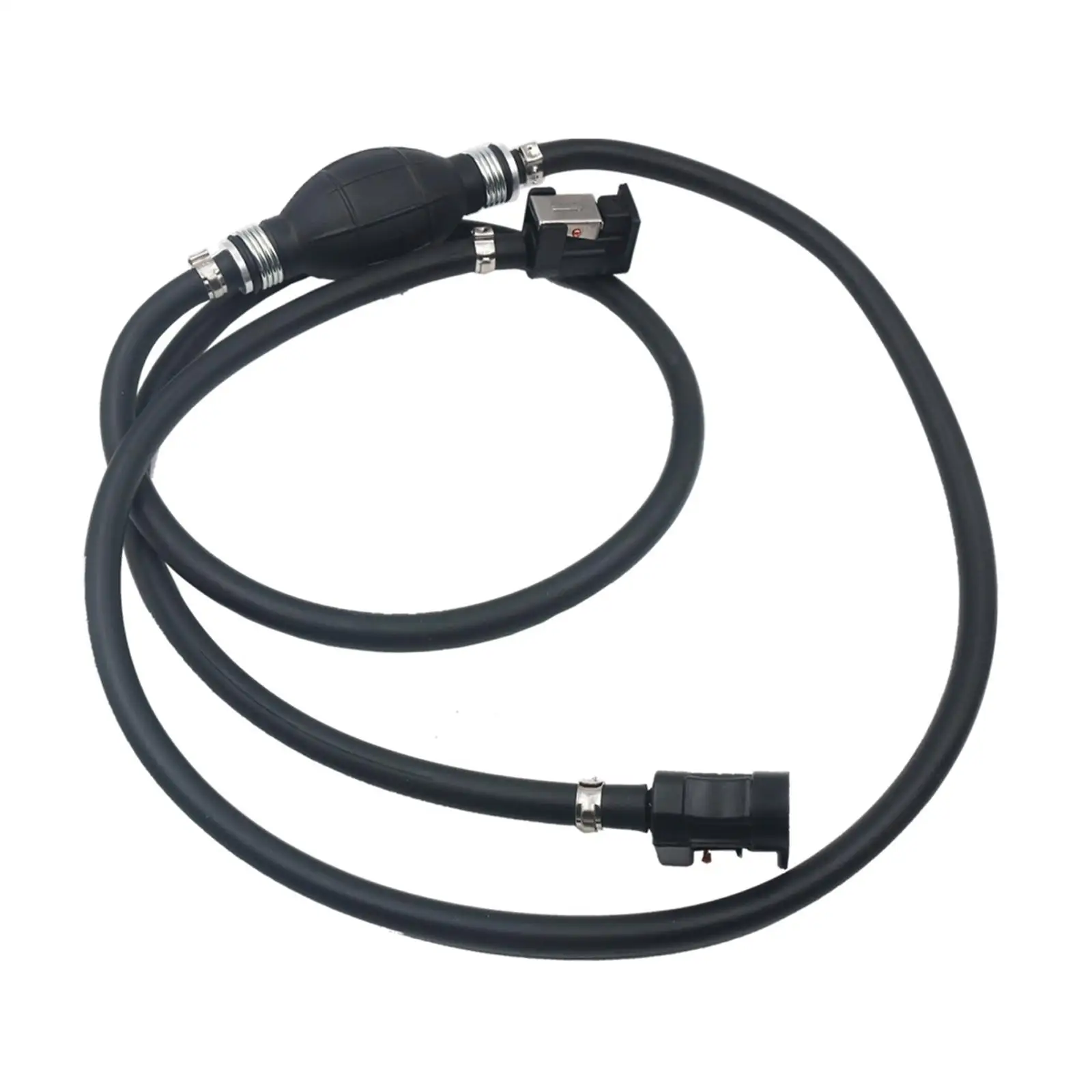 

8mm Fuel Line Hose Automotive Durable with Connector Premium Fit for Boat