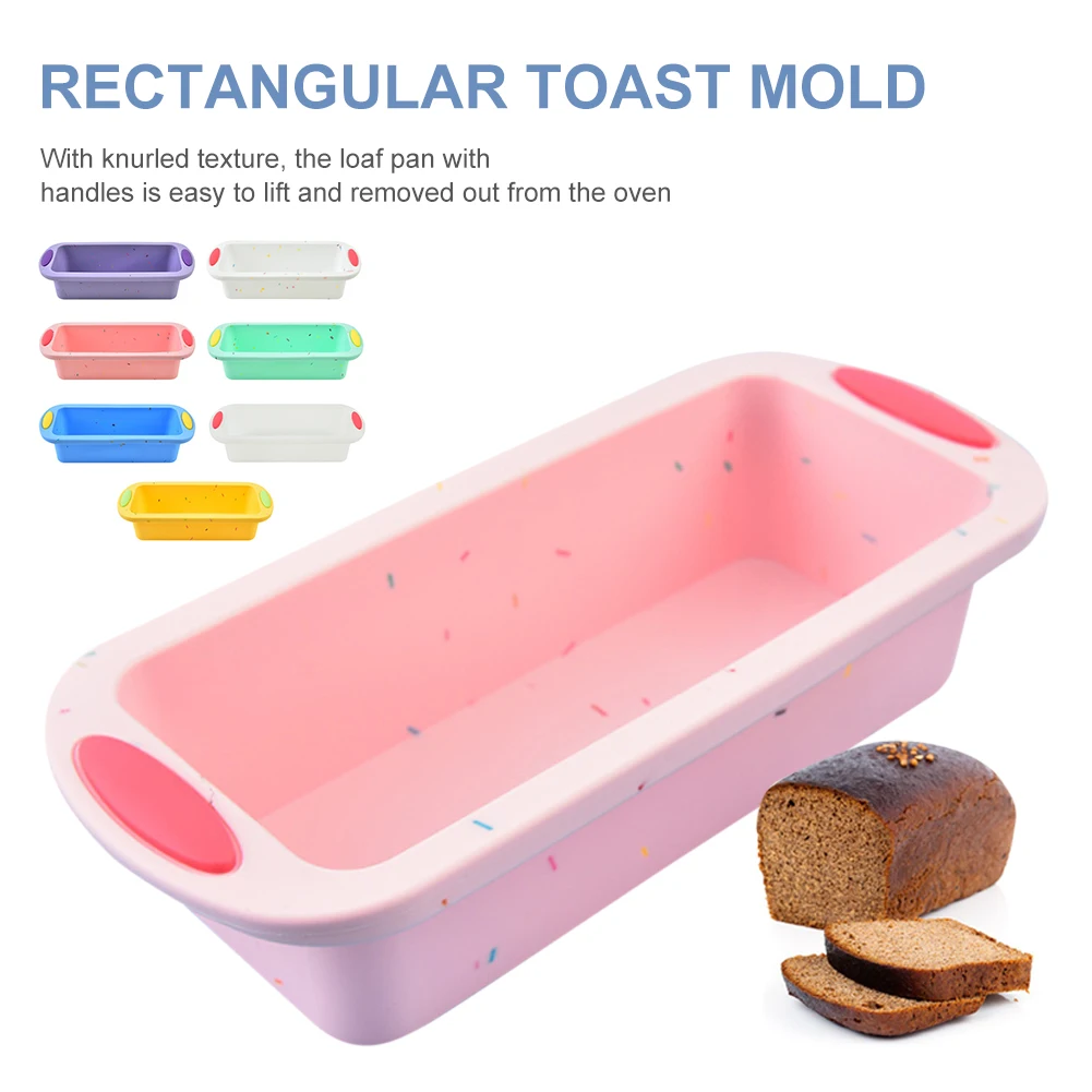 

Silicone Loaf Pan Multi Use Baking Mold Bread Pan Mold Loaf Toast Bread Pans Long Square Baking Mold DIY Homemade Baking Tool