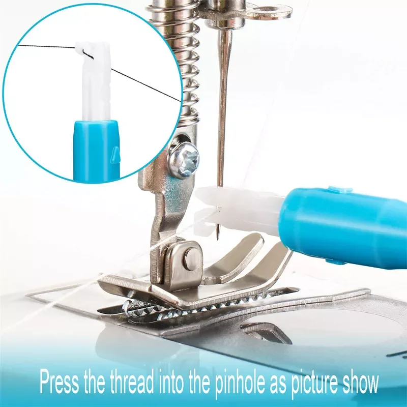 

Sewing Machine Needle Threader Stitch Insertion Tool Automatic Threader Quick Sewing Threader Needle Changer Hold Needles Firmly