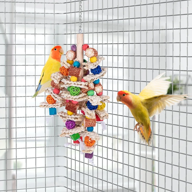 Игрушки для попугаев натуральный кукурузный початок жевательные игрушки птиц