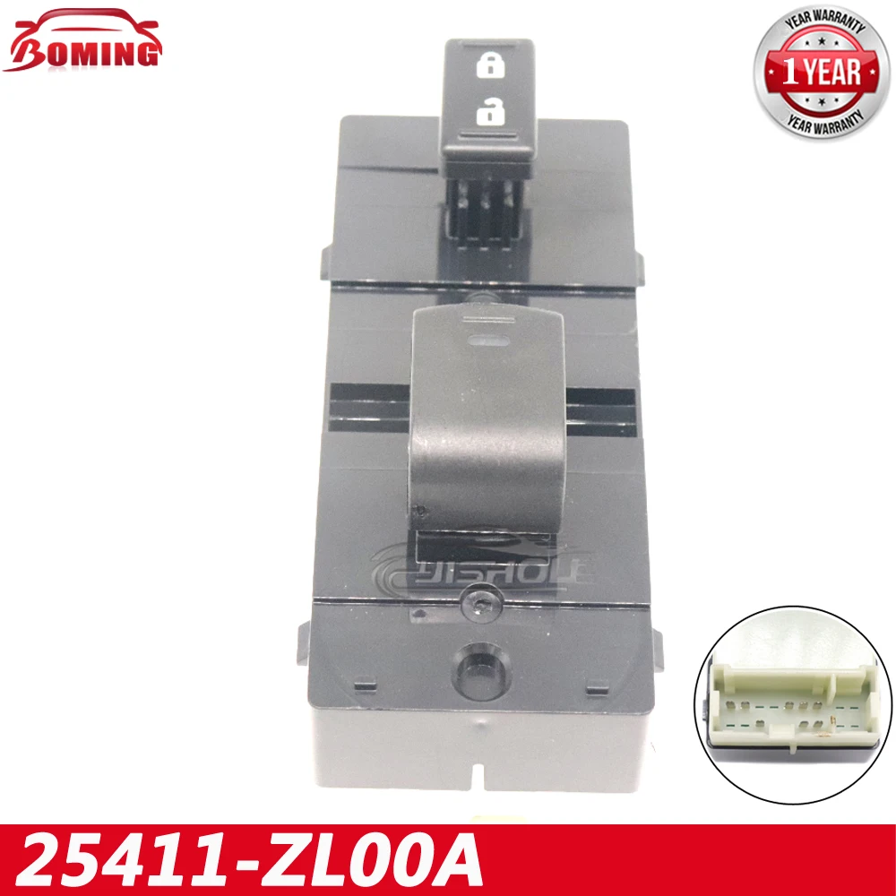 25411-ZL00A Новый автомобильный главный переключатель управления стеклоподъемником