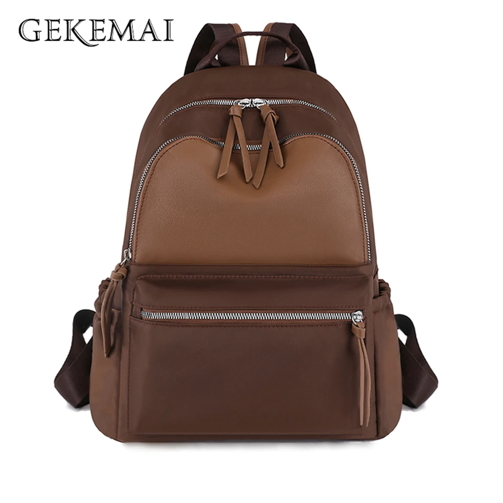 

Backpack Women's Large Capacity Versatile Backpack Lightweight Travel Bag Book Solid Color Backpack Women Backpack School Bags